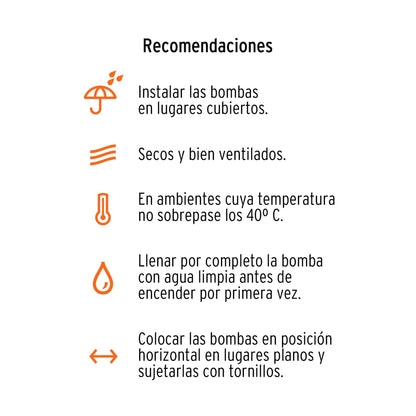 Bomba periférica 1/2HP