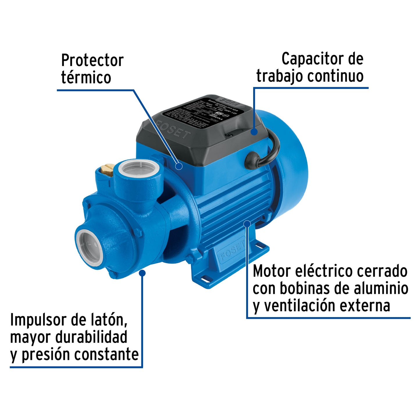 Bomba periférica 1/2HP
